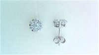 Ohrringe Sommer Dame INVISIBLE SETTING in Weißgold Zirconia OR_ZIRC - OR_ZIRC